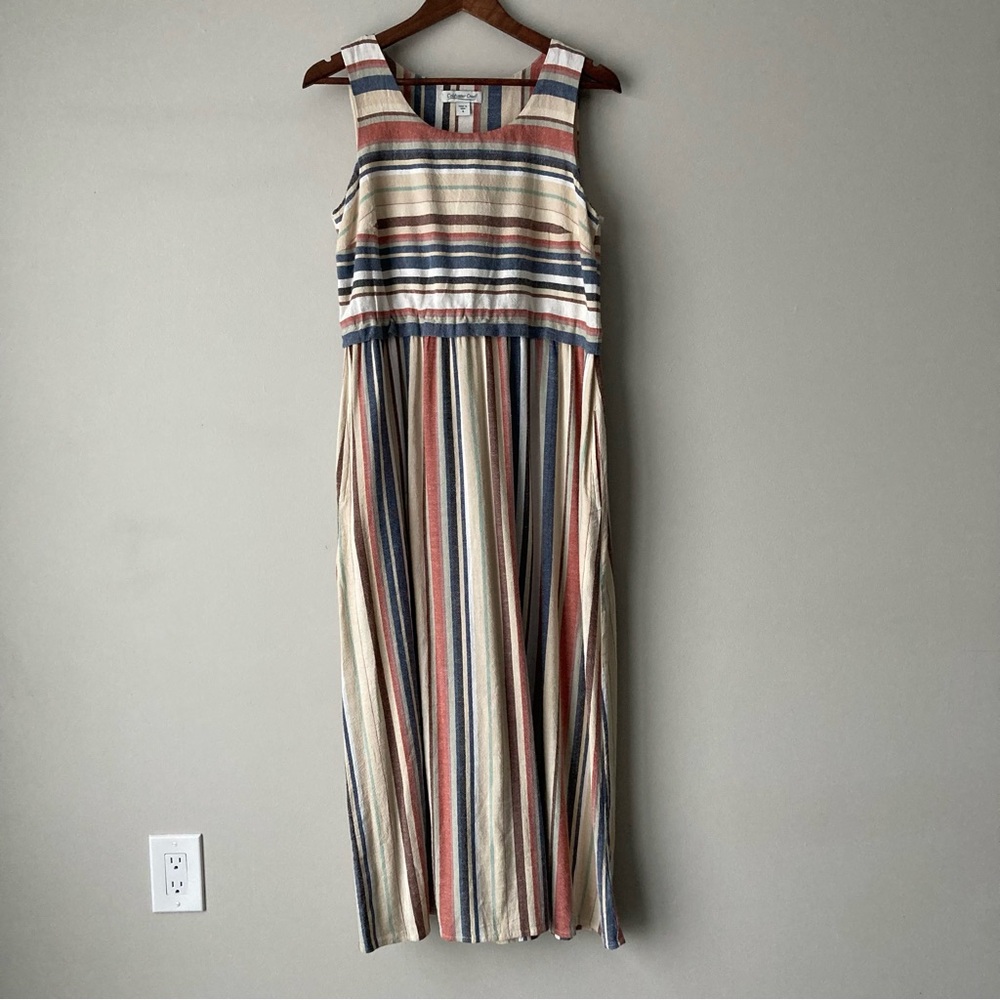 Coldwater Creek Cotton Linen Maxi Dress - Picture 3 of 13